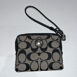 Y2K Vintage Coach Monogrammed Wristlet